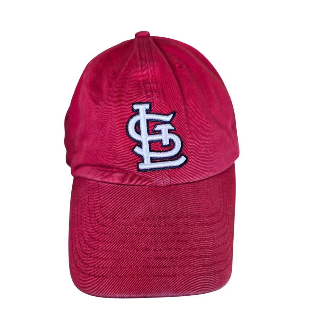 St Louis Cardinals Twins Enterprise Ball Cap Hat Fitted L Baseball MLB Red White